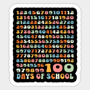 100 Days Math Numbers 100Th Day Of School Teacher Kids Sticker